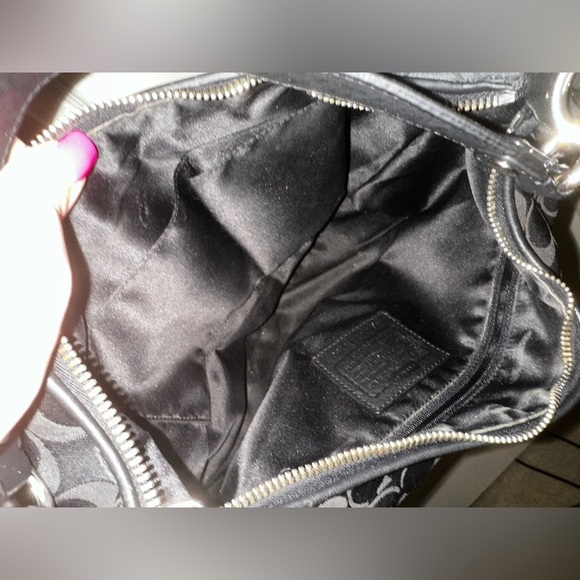 Coach Black C Monogram Ashely hobo Shoulder Bag Y2K contemporary - Picture 10 of 14